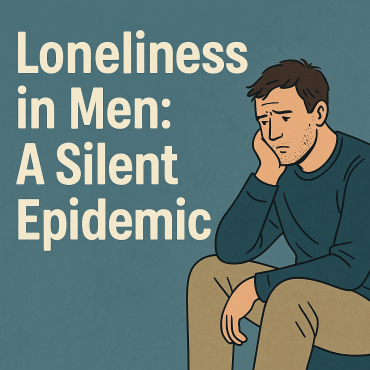 a sad man seating lonely